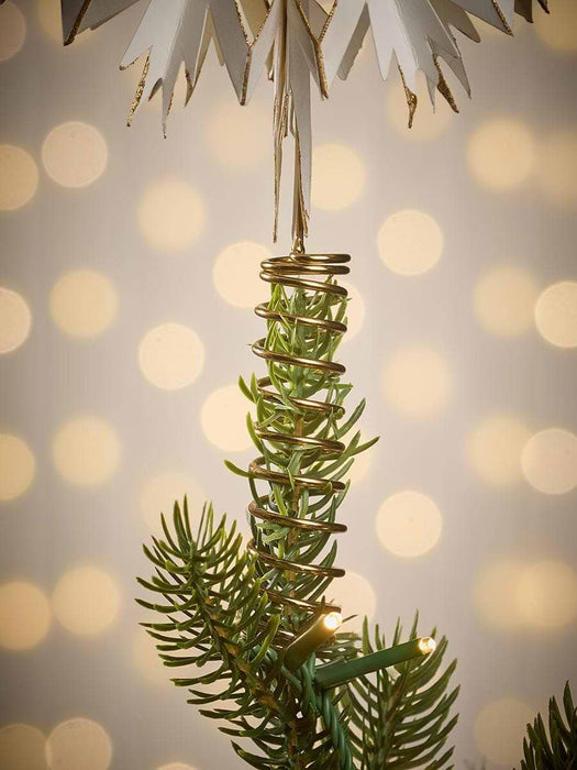 Golden Paper Star Tree Topper