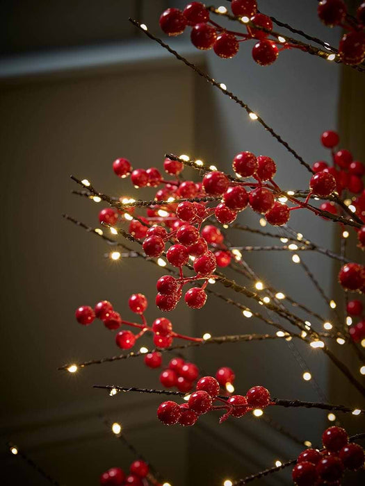 Indoor Outdoor Light Up LED Red Berry Tree