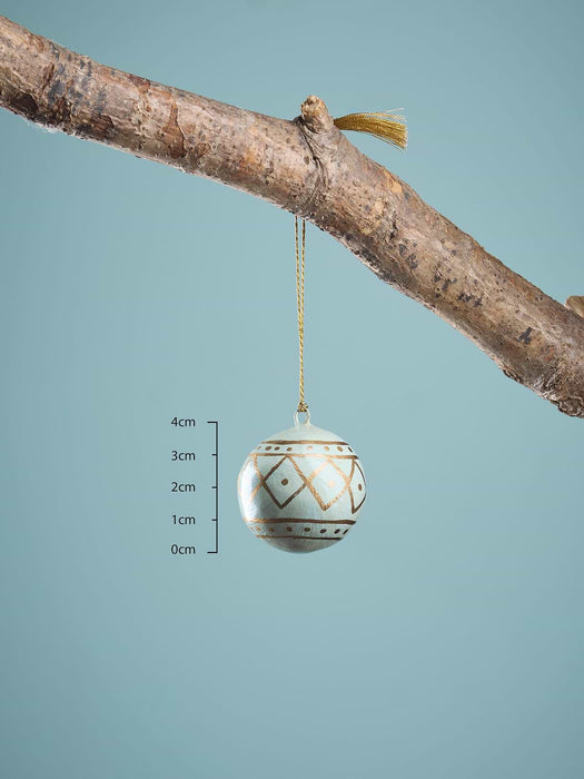 Four Paper Mache Baubles