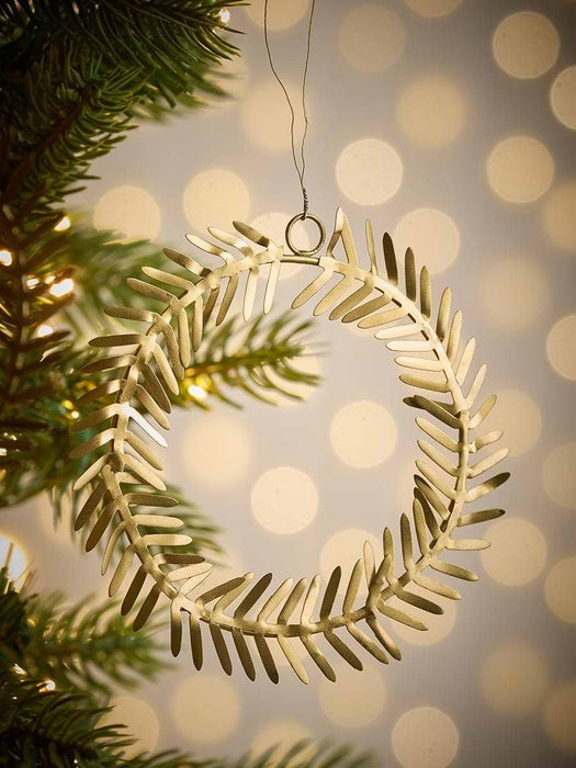 Three Hanging Brass Wreathes