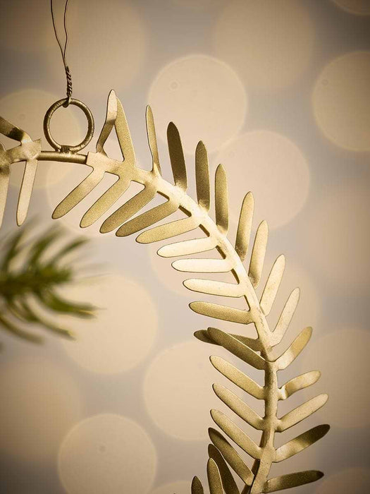 Three Hanging Brass Wreathes