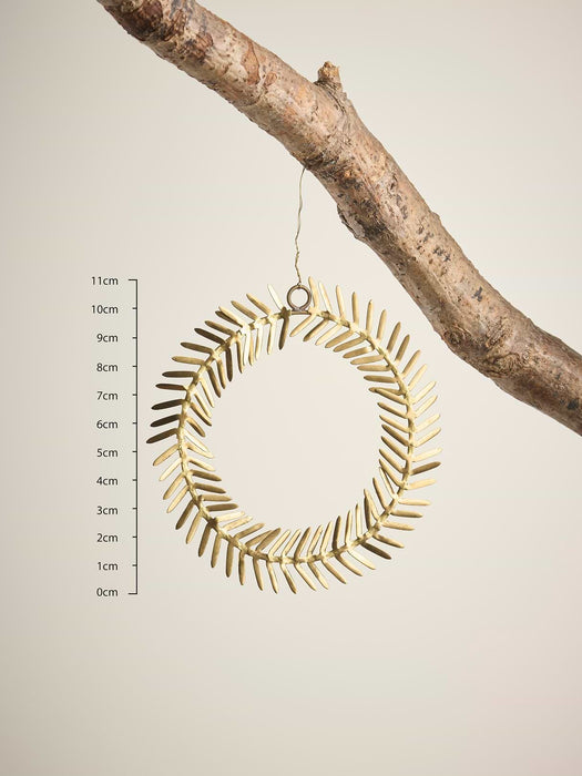 Three Hanging Brass Wreathes