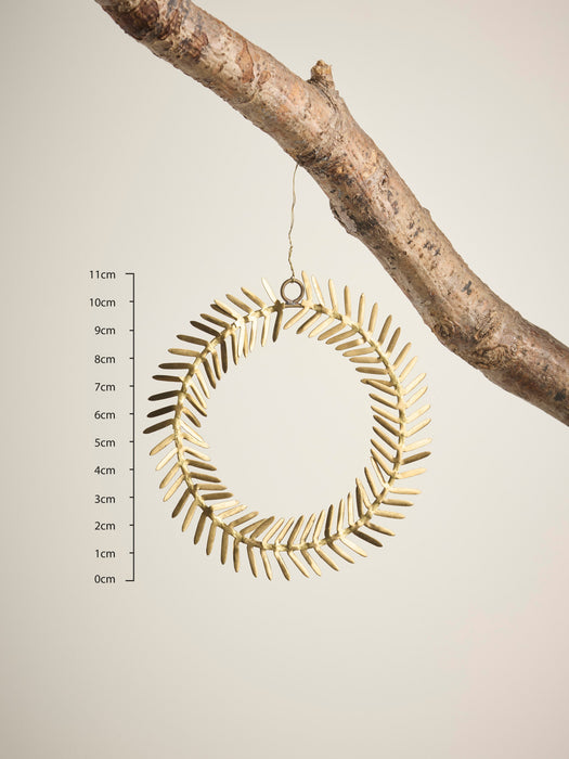 Three Hanging Brass Wreathes