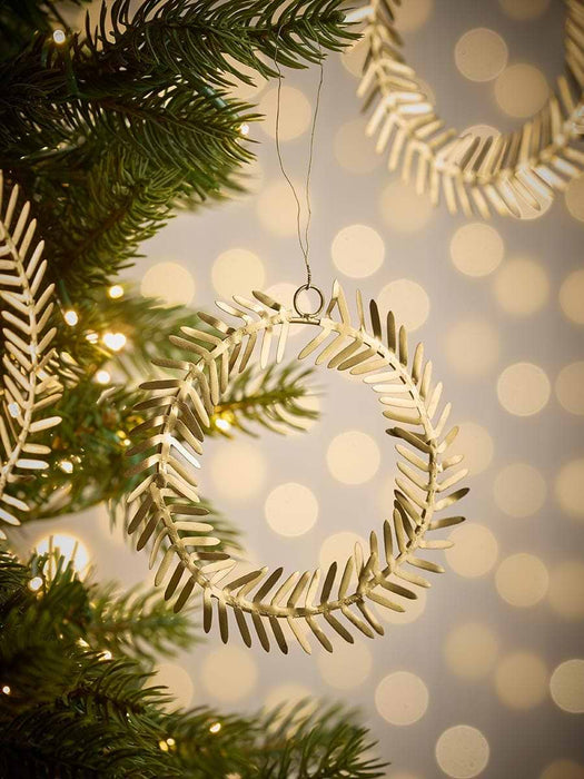 Three Hanging Brass Wreathes