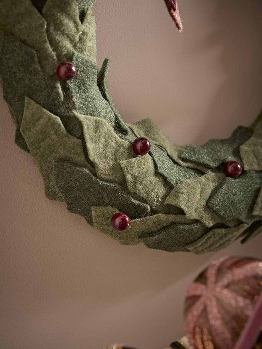 Enchanted Berry Felt Wreath
