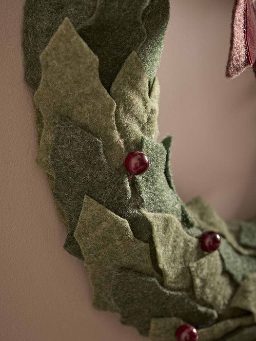 Enchanted Berry Felt Wreath