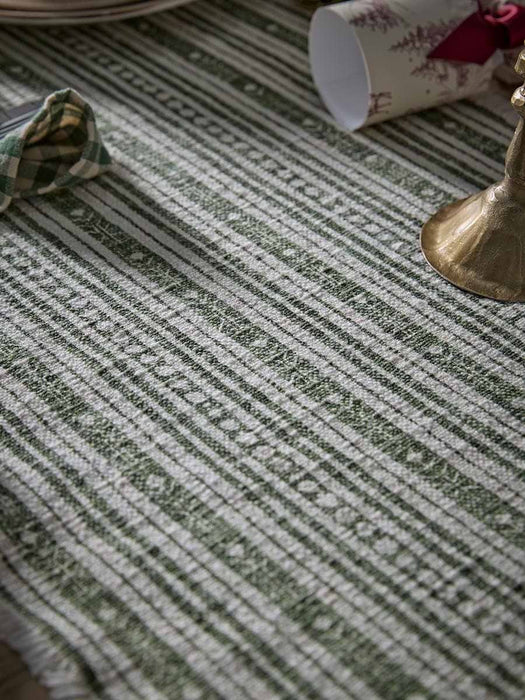 Festive Stripe Runner - Green