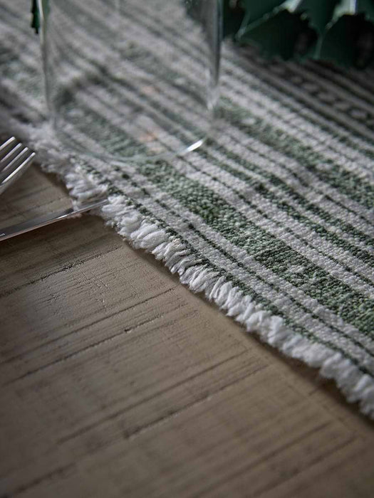 Festive Stripe Runner - Green