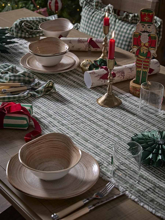 Festive Stripe Runner - Green