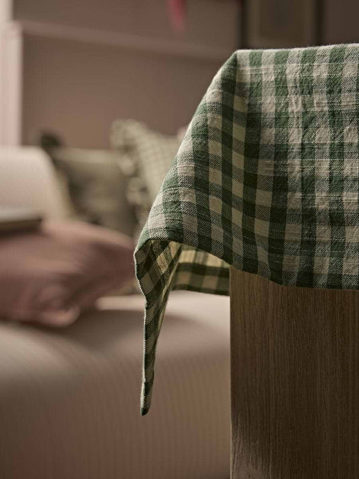 Cotton Gingham Tablecloth - Green
