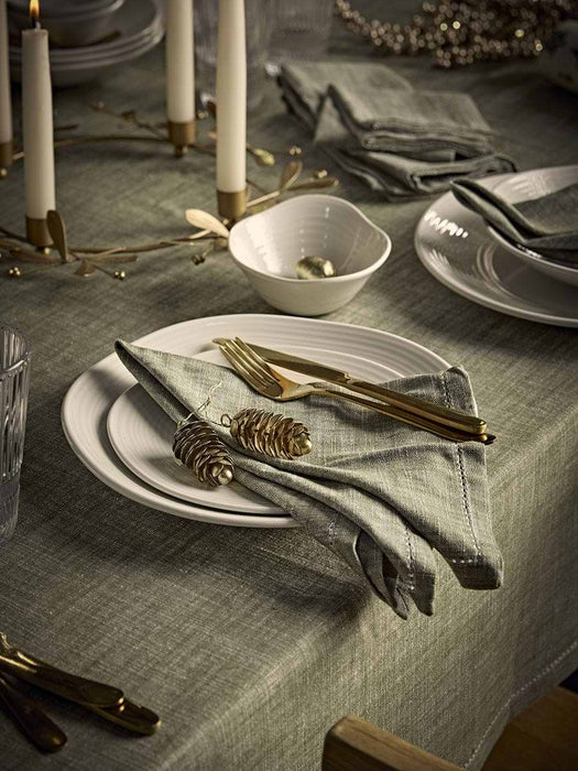 Four Cotton Napkins - Olive