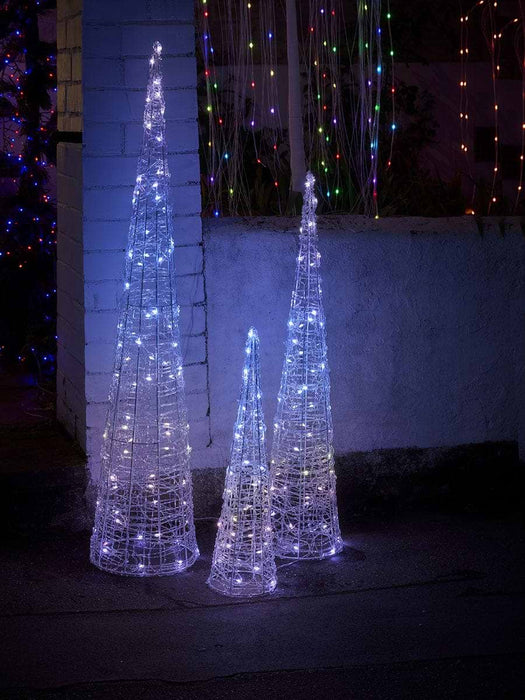 Colour Changeable Remote Controlled Cone Trees - Small