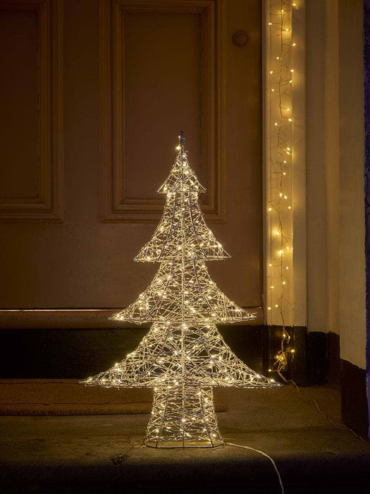 Twisted Wire LED Light Up Christmas Tree