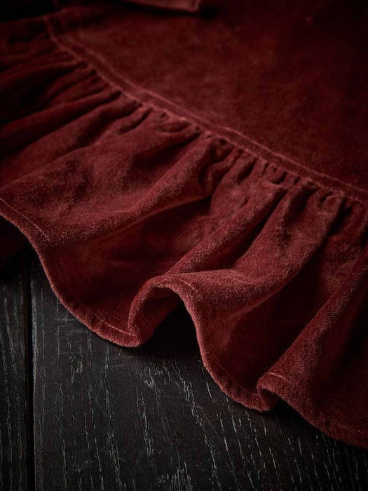 Velvet Ruffle Tree Skirt - Red