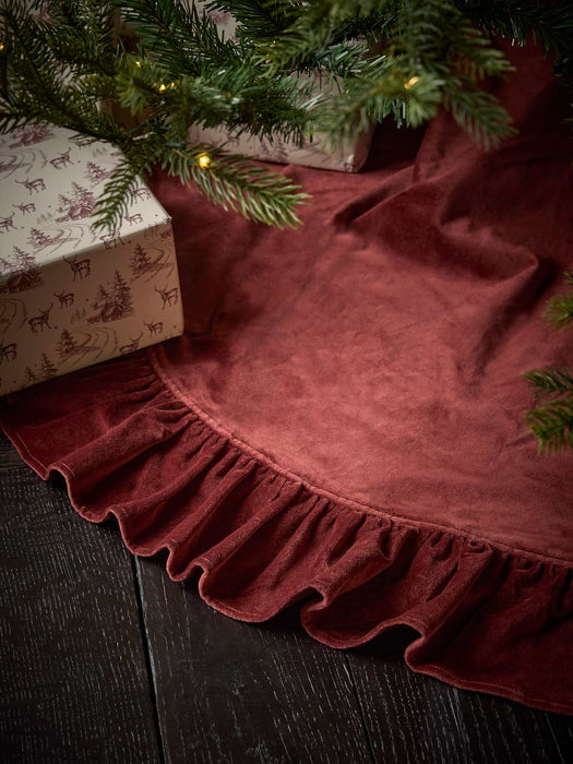 Velvet Ruffle Tree Skirt