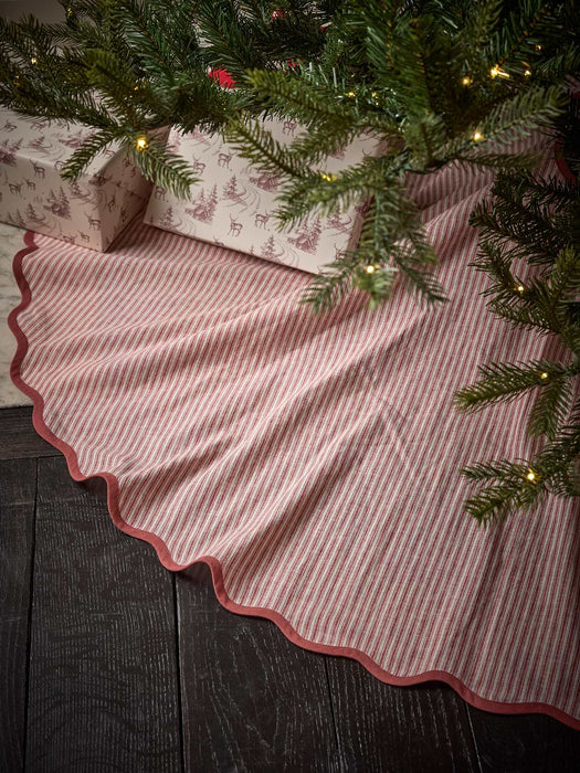 Ticking Stripe Tree Skirt
