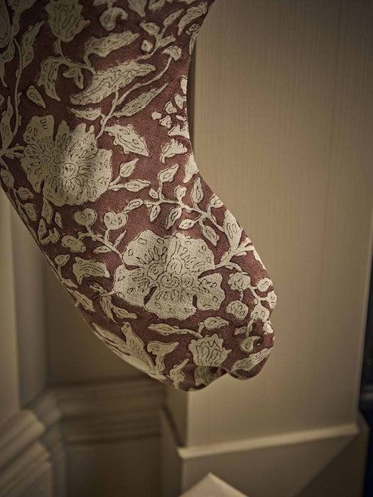 Block Print Ruffle Stocking
