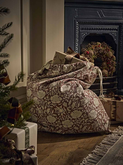 Block Print Christmas Sack