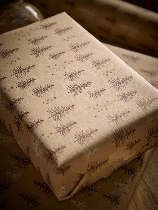Glittered Forest Wrapping Paper - 5m