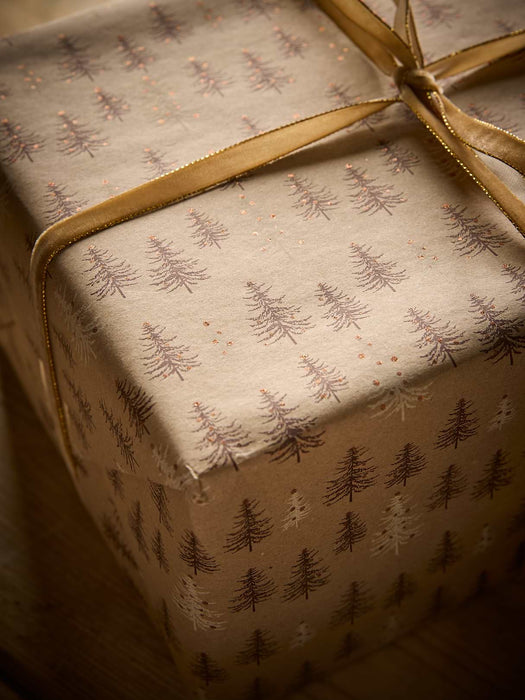 Glittered Forest Wrapping Paper - 5m