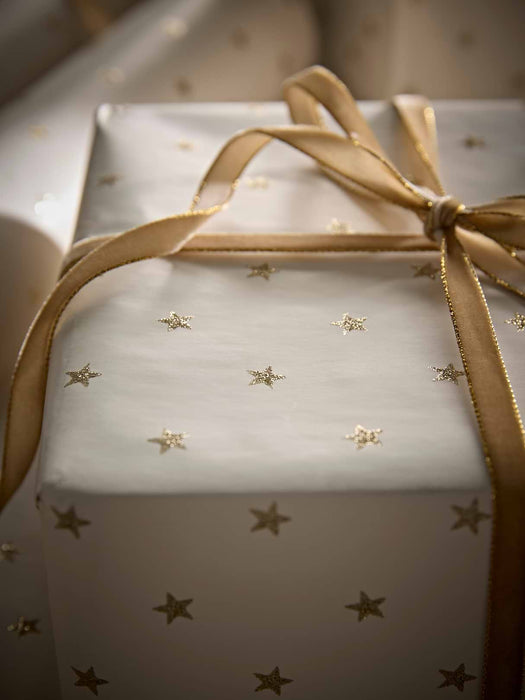 Glittered Stars Wrapping Paper - 5m