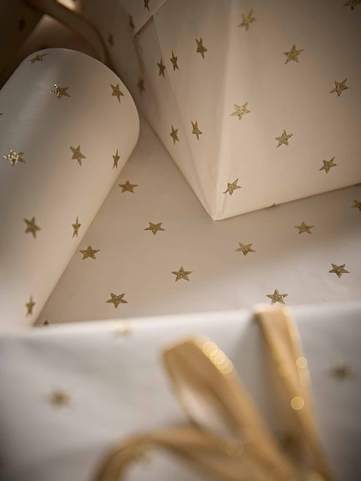 Glittered Stars Wrapping Paper - 5m