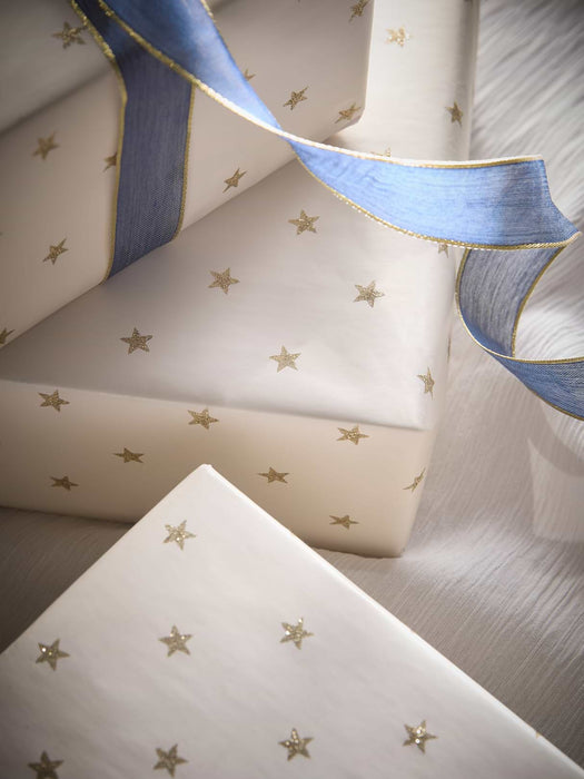 Glittered Stars Wrapping Paper - 5m