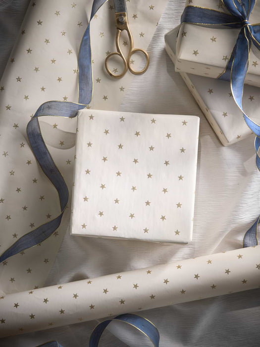 Glittered Stars Wrapping Paper - 5m
