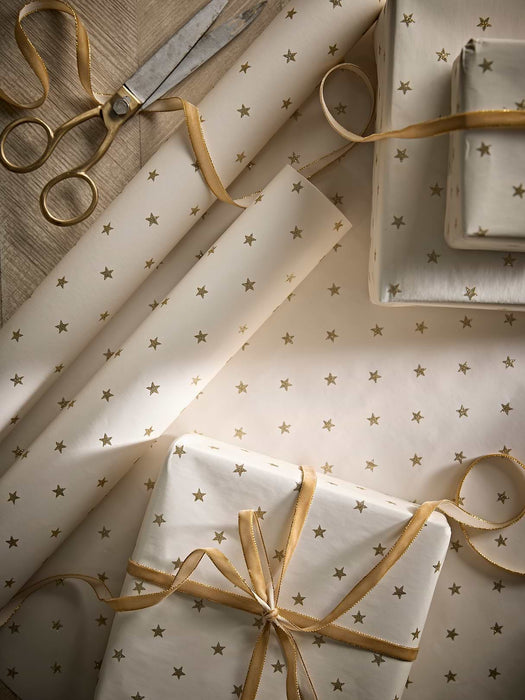 Glittered Stars Wrapping Paper