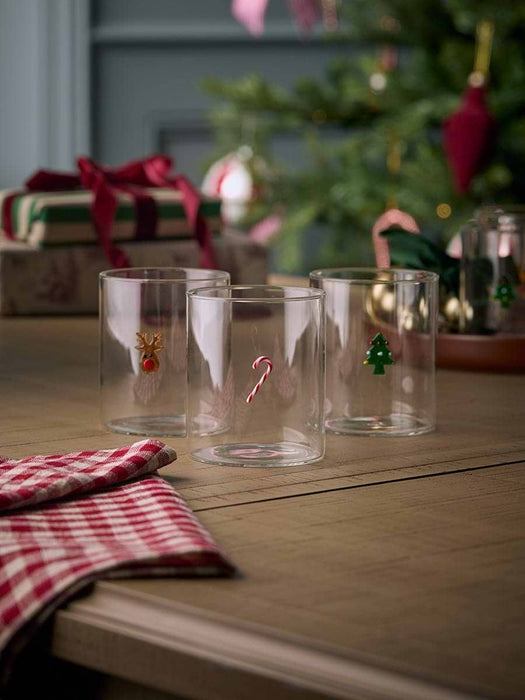 Six Christmas Icon Glasses
