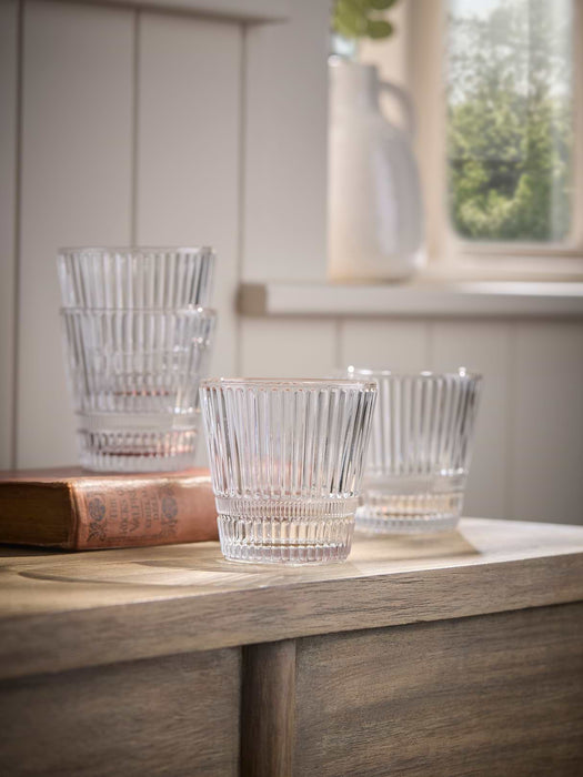 Four Ridged Tumblers