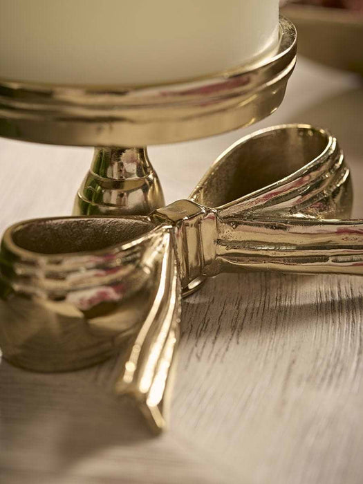 Bow Pillar Candle Holder