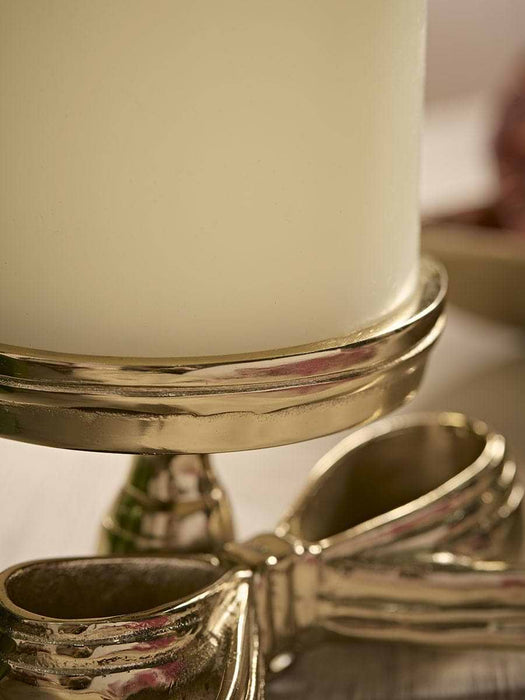 Bow Pillar Candle Holder