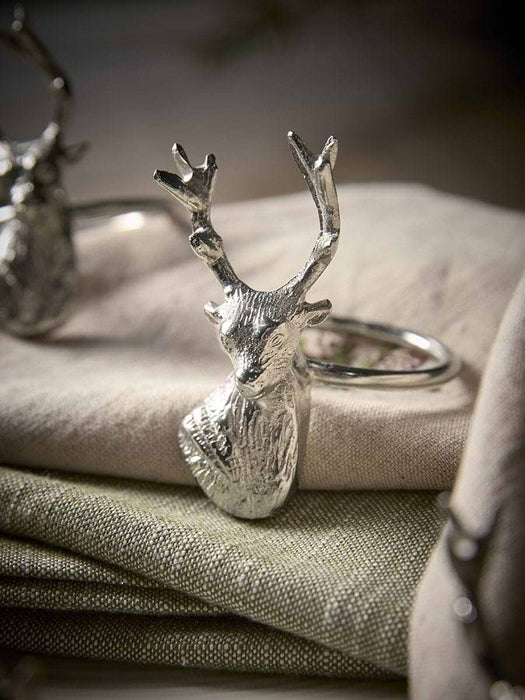 Four Stag Napkin Rings