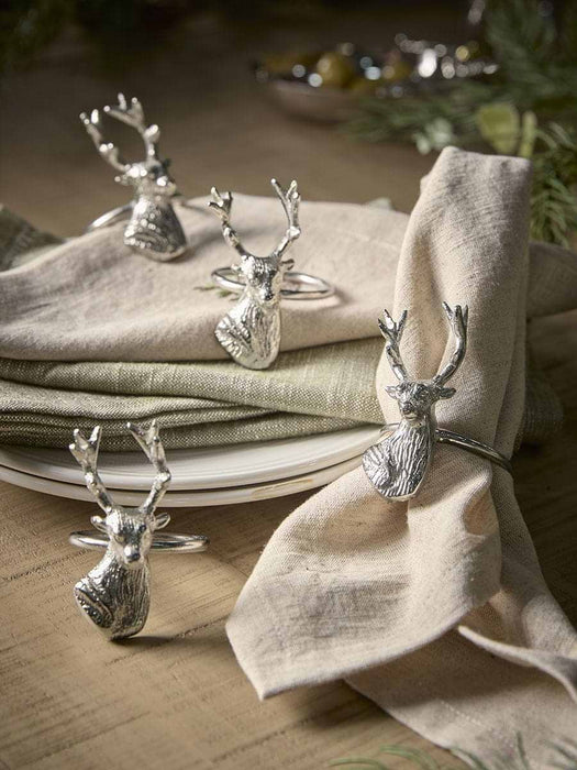 Four Stag Napkin Rings