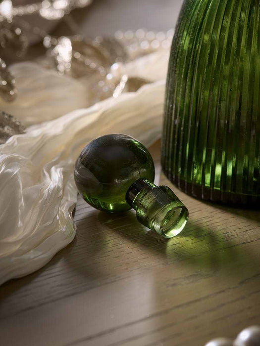 Green Glass Decanter