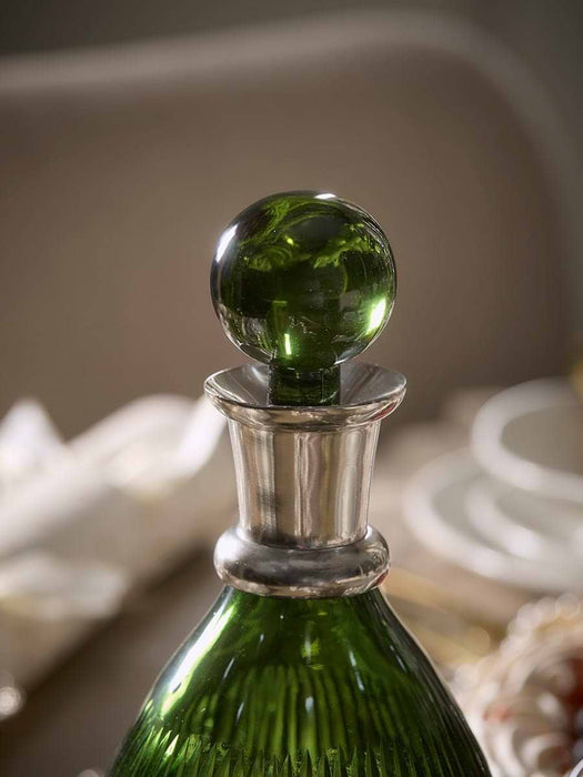 Green Glass Decanter