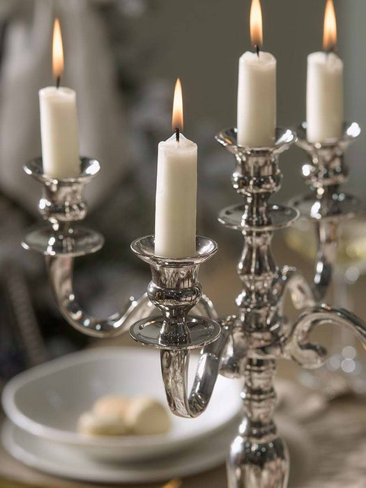 Small Classic Candelabra - Silver