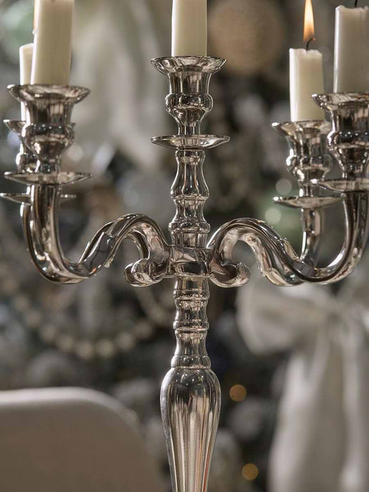 Small Classic Candelabra - Silver