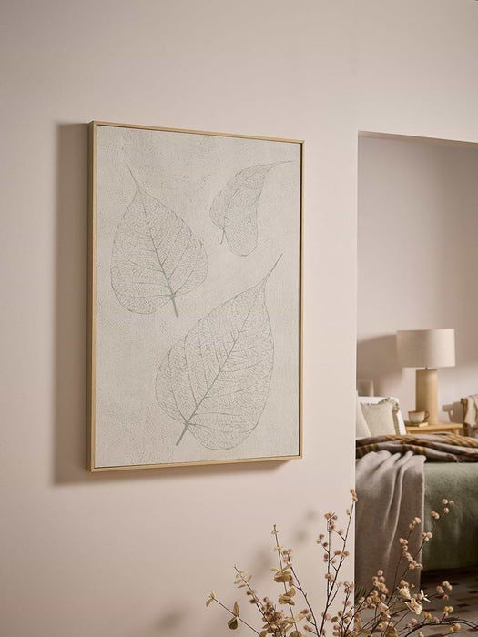Skeleton Leaves Framed Canvas