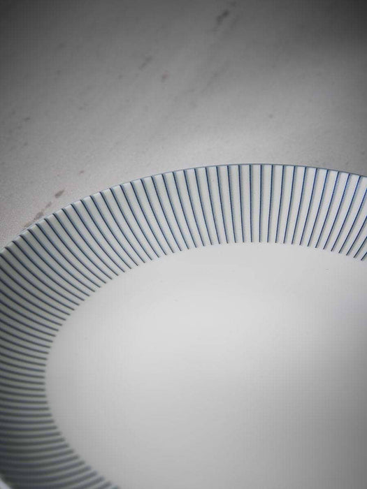 Striped Bone China Side Plate