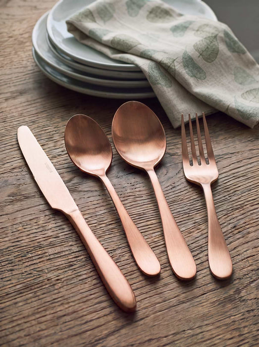 Sixteen Piece Cutlery Set - Rose Gold