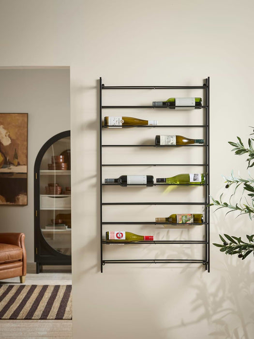 Industrial Wall Mounted Wine Rack - Large