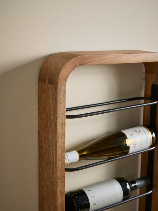 Curved Wooden Wine Rack