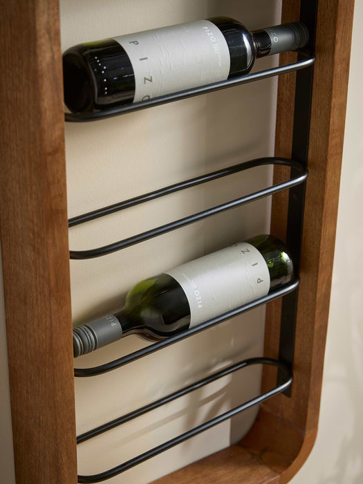Curved Wooden Wine Rack