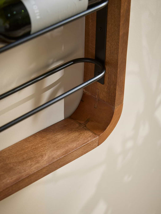Curved Wooden Wine Rack