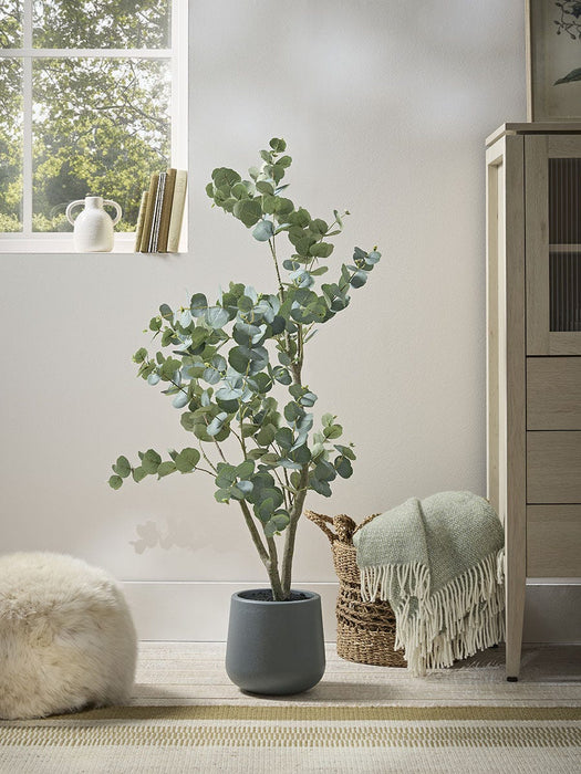 Faux Potted Eucalyptus Tree - Small