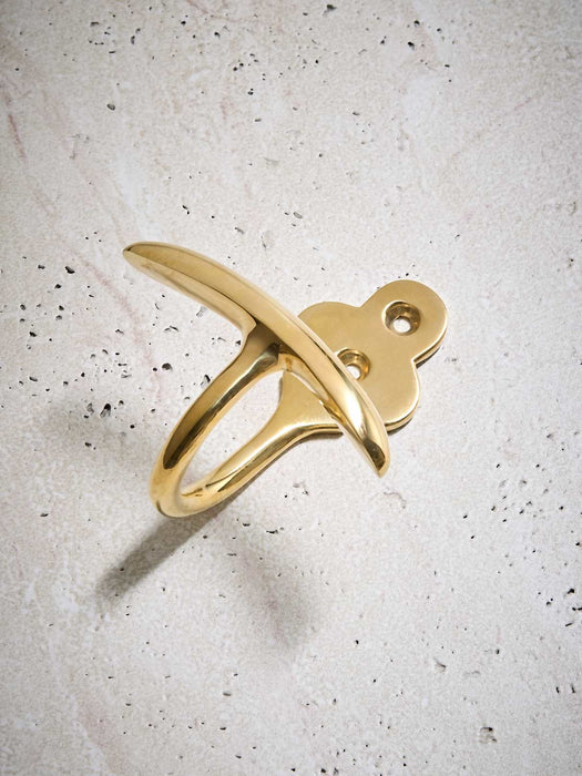 Coat Hook - Solid Brass