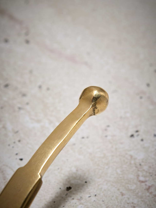 Linear Double Coat Hook - Solid Brass