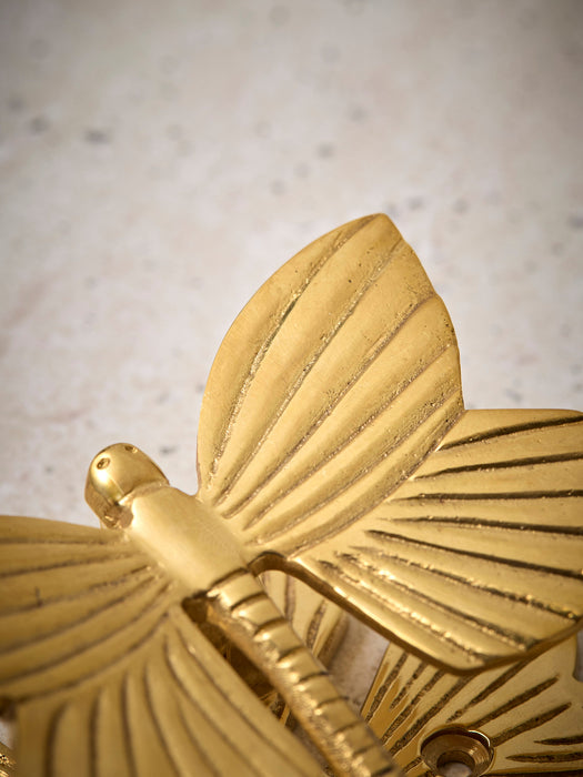 Dragonfly Door Knocker - Solid Brass